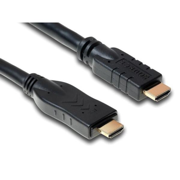 4043718154142 - - HDMI-Kabel mit Ethernet - HDMI männlich zu HDMI männlich - 30 m - Dreifachisolierung - Schwarz