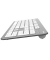 Tastatur-Maus-Set KMW-700 00182676, kabellos (USB-Funk), leise, Sondertasten, silber, weiß