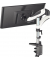 Monitor-Halterung GS130TK EL0002 weiß, schwarz, silber für 1 Monitor, Tischklemme