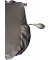 Lendenstützkissen mit Luftkissen und Feststellbändern, Memory Foam,
