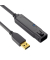 USB-2.0-Kabel, Aktiv, Verlängerung, schwarz, 30 m, 480Mbps und 0,5A