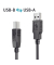 USB-Kabel DS3000-100, 10m, USB A auf USB-B, schwarz