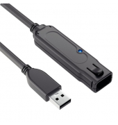 USB-3.1-Kabel, Aktiv, Verlängerung, Gen 1, schwarz, 10 m, 5Gbps und 3A