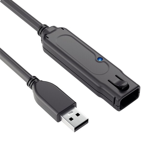 4251364716205 - USB-31-Kabel Aktiv Verlängerung Gen 1 schwarz 15 m 5Gbps und 3A 4251364716205 PureLink