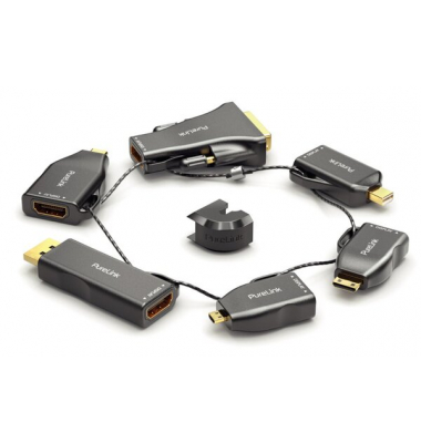 Adapterring, miniDP/DP/USB-C/Mini HDMI/Micro HDMI/DVI - HDMI-A