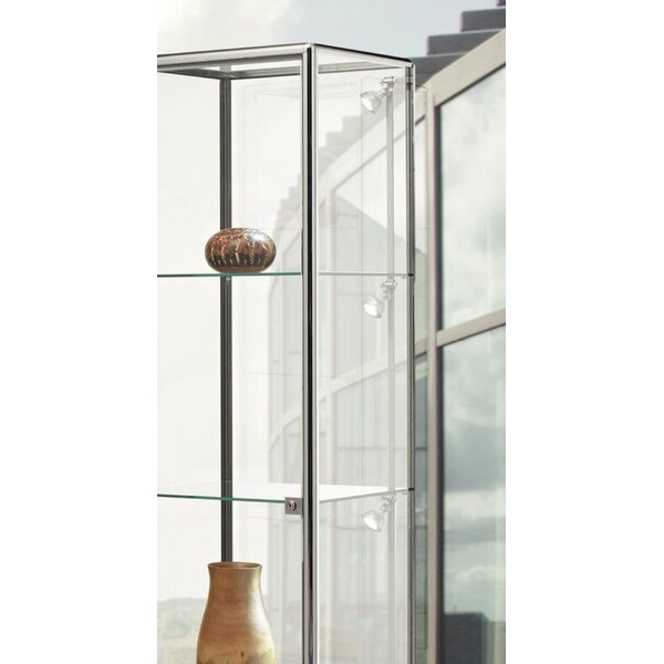 4260222864842 - LED-Beleuchtungsset für Vitrinen 4-Spot Leistung 4 x 5 W 4 x 350 lm 2700 K höhenverstellbar mit Kunststoffschiene & Befestigungsmaterial