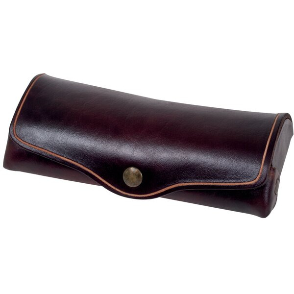 4260308921261 - Brillenetui Mika Leder braun 16x8x3cm Druckknopf 4260308921261 28063102