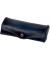Brillenetui Mika, Leder, blau 18x4x8 cm, Druckknopf