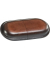 Brillenetui Mika, Leder, braun 18x4x8 cm, Druckknopf