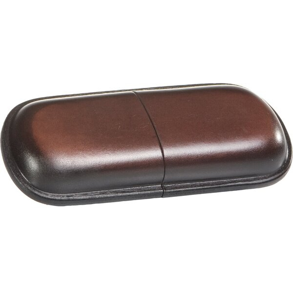 4260308921353 - Brillenetui Mika Leder braun 16x3x8 cmDruckknopf 4260308921353 28071302