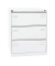 H&auml;ngeregistraturschrank BLYCDF3696 Bisley light, verkehrswei&szlig;, 3 Schubladen, 2-bahnig
