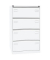 H&auml;ngeregistraturschrank BLYCDF4696 Bisley light, verkehrswei&szlig;, 4 Schubladen, 2-bahnig