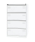 H&auml;ngeregistraturschrank BLYCDF4696 Bisley light, verkehrswei&szlig;, 4 Schubladen, 2-bahnig