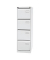 H&auml;ngeregistraturschrank BLYIPCCA14696 Bisley light, verkehrswei&szlig;, 4 Schubladen, 2-bahnig