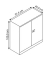Stahlschrank Universal E402A01696, abschlie&szlig;bar, 2 OH, verkehrswei&szlig;, 91,4x100x40cm (BxHxT)