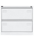 H&auml;ngeregistraturschrank BLYCDF2696 Bisley light, verkehrsweiss, 2 Schubladen, 2-bahnig