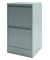 H&auml;ngeregistraturschrank HF2355 Home Filer, silber, 2 Schubladen, 1-bahnig