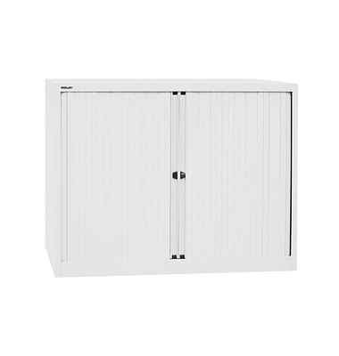 Aktenschrank EuroTambour ET412102SPWW696, abschlie&szlig;bar, 2 OH, verkehrswei&szlig;, 120x103x43cm (BxHxT)