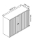 Aktenschrank EuroTambour ET412102SPWW696, abschlie&szlig;bar, 2 OH, verkehrswei&szlig;, 120x103x43cm (BxHxT)