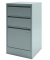 H&auml;ngeregistraturschrank HF3355 Home Filer, silber, 3 Schubladen, 1-bahnig