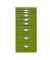 Schubladenschrank MultiDrawer™ 29er Serie L298104, Stahl, 8 Schubladen (Vollauszug), A4, 27,8 x 59 x 38 cm, grün