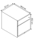 Rollcontainer Note NWA59M7SF605 Metall blau, 1 normale Schublade, mit extra Hängeregisterauszug, abschließbar