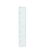 Schließfachschrank CLK124696, Metall, 1 Abteil mit 4 Fächern, abschließbar, 30,5x180,2cm (BxH), weiß