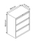 H&auml;ngeregistraturschrank BLYYESF0810355 ESSENTIALS, silber, 3 Schubladen, 2-bahnig