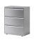 H&auml;ngeregistraturschrank BLYYESF0810355 ESSENTIALS, silber, 3 Schubladen, 2-bahnig