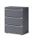 Schubladenschrank Essentials 80 x 100 x 47 cm (B x H x T) Stahl Farbe: anthrazit 3 Schubfächer