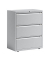 H&auml;ngeregistraturschrank BLYYESF0810645 ESSENTIALS, lichtgrau, 3 Schubladen, 2-bahnig