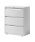 H&auml;ngeregistraturschrank BLYYESF0810696 ESSENTIALS, verkehrsweiss, 3 Schubladen, 2-bahnig