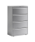 H&auml;ngeregistraturschrank YESF0813355 ESSENTIALS, silber, 4 Schubladen, 2-bahnig