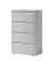 H&auml;ngeregistraturschrank YESF0813645 ESSENTIALS, lichtgrau, 4 Schubladen, 2-bahnig
