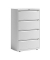 H&auml;ngeregistraturschrank YESF0813696 ESSENTIALS, verkehrsweiss, 4 Schubladen, 2-bahnig