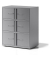 Schließfachschrank Essentials YELD0810355, Metall, 2 Abteile mit 6 Fächern, abschließbar, 80x100cm (BxH), silber