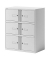 Schließfachschrank Essentials YELD0810696, Metall, 2 Abteile mit 6 Fächern, abschließbar, 80x100cm (BxH), weiß
