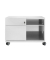 Rollcontainer CADM08LH645 Note Caddy, lichtgrau, 2 Schubladen, Stahl, abschlie&szlig;bar