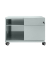 Rollcontainer CADM08RH-355 Note Caddy, silber, 2 Schubladen, Stahl, abschlie&szlig;bar