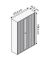 Aktenschrank EuroTambours™ PLUS ET412194SPWW696, Kunststoff/Stahl abschließbar, 5 OH, 120 x 198 x 43 cm, weiß