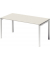 Schreibtisch Cito, 74cm (H), 120x80cm (BxT), rechteckig, buche / silber