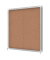 Schaukasten Premium Plus 1902574, 12xA4, silber/braun, Kork, pinnbar