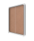 Schaukasten Premium Plus 1902575, 18xA4, silber/braun, Kork, pinnbar
