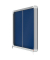 Schaukasten Premium Plus 1902565, 8xA4, silber/blau, Kork, Filz, pinnbar