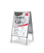 Kundenstopper Premium Plus 1902206, A1, Din A1, Plakatst&auml;nder, wetterfest, alu