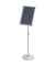 Infost&auml;nder A3 h&ouml;henverstellbar 95 - 150cm silber Tellerfu&szlig;