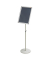Infost&auml;nder A3 h&ouml;henverstellbar 95 - 150cm silber Tellerfu&szlig;