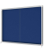 Schaukasten Premium Plus 1915334, 18xA4, silber/blau, Kork, Filz, pinnbar