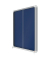 Schaukasten Premium Plus 1915334, 18xA4, silber/blau, Kork, Filz, pinnbar