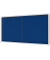 Schaukasten Premium Plus 1915335, 27xA4, silber/blau, Kork, Filz, pinnbar
